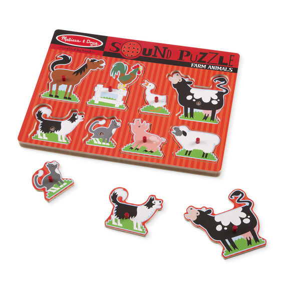 Melissa & Doug Farm Animals Sound Puzzle - 8pc