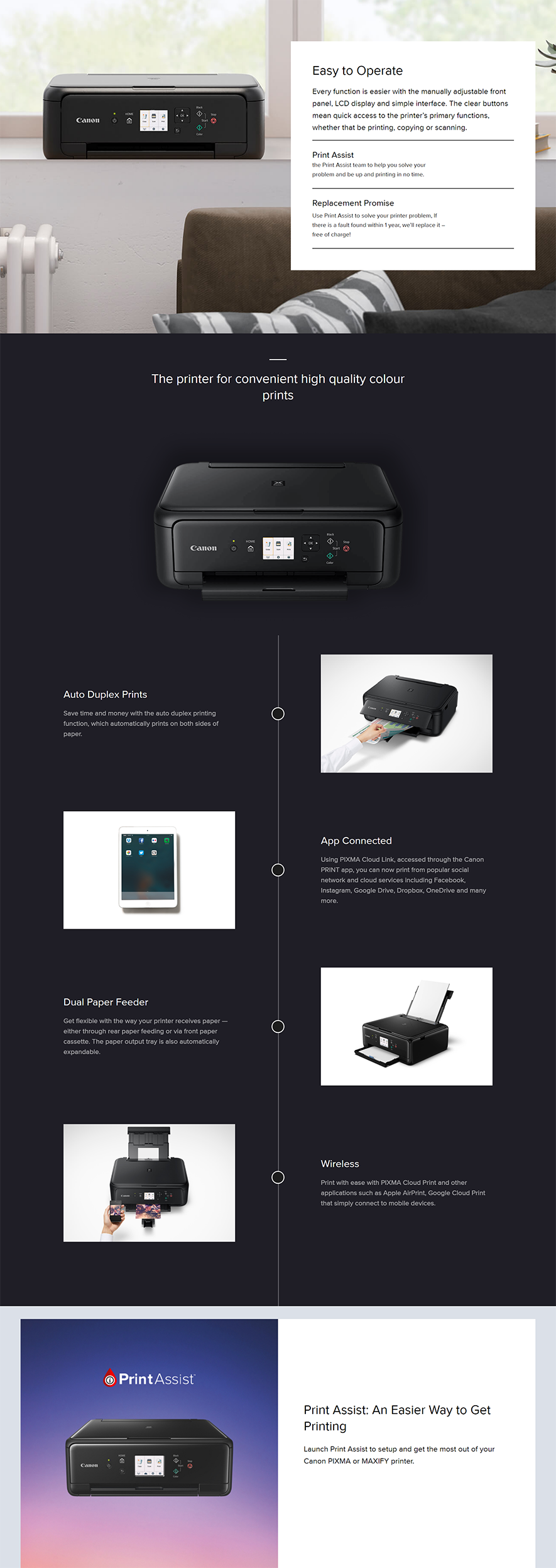 Canon Pixma Home Multifunction Printer (TS5160)