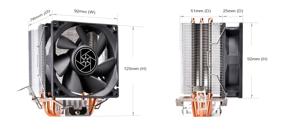 SilverStone KR02 Universal Intel/AMD CPU Cooler
