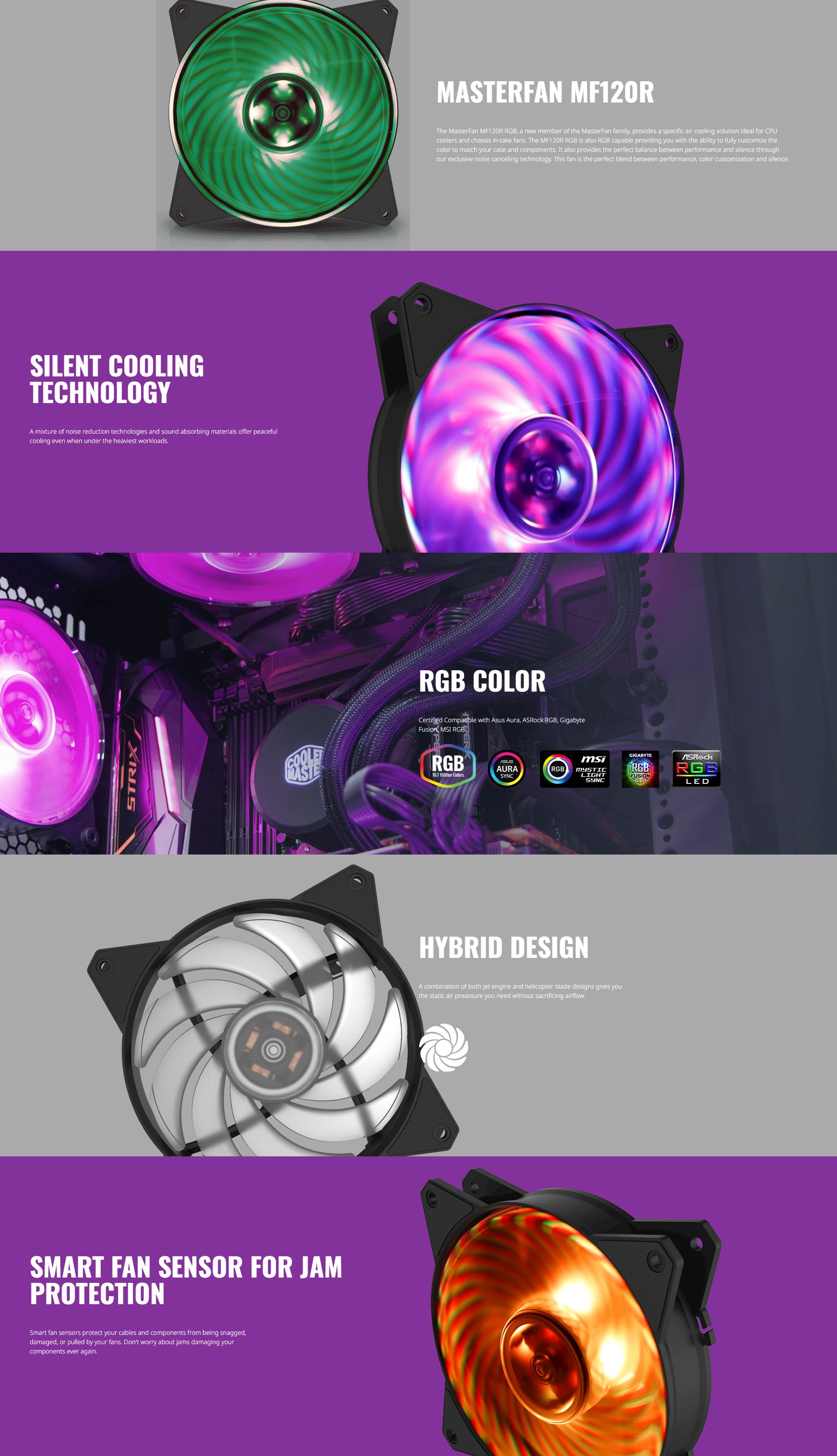 Cooler Master MasterFan MF120R 120mm RGB Fan