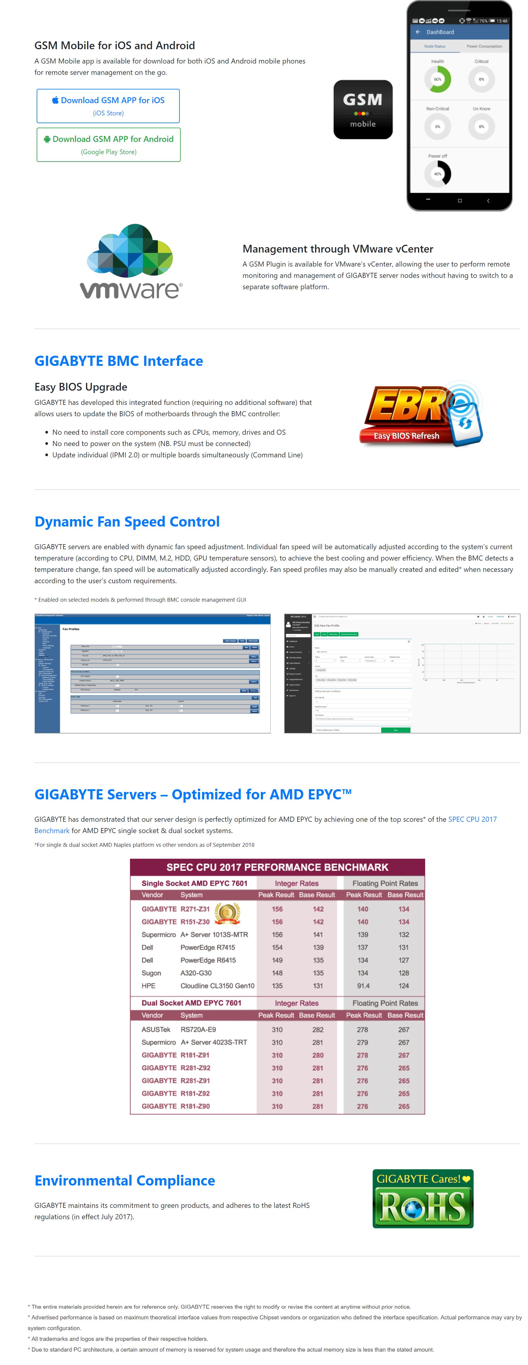 Gigabyte AMD EPYC 1U Dual Socket Rack Mount Barebones Server (R181-Z90)