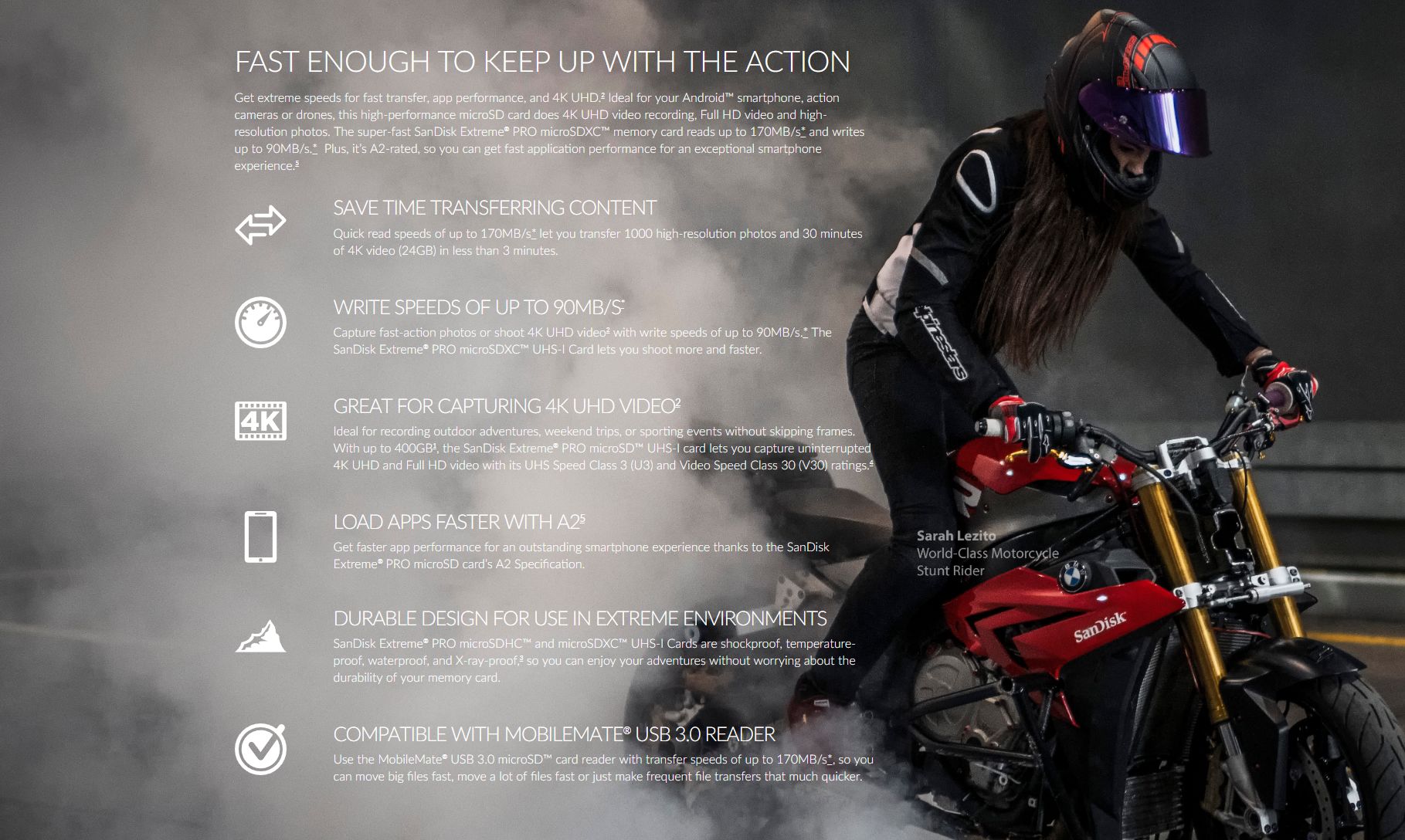 SanDisk ExtremePro 64G microSDXC V30 U3 C10 A2 UHS-I 170MB/sR 90MB/sW