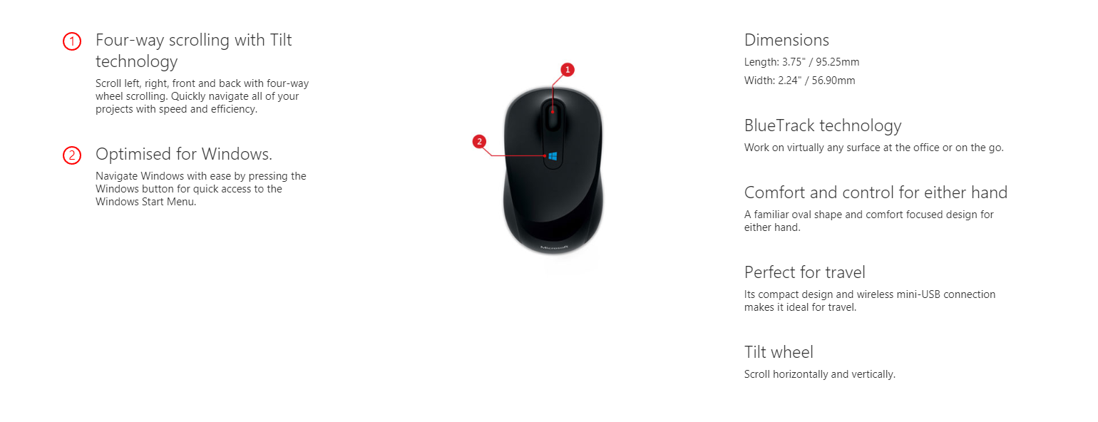 Microsoft Sculpt Mobile Mouse Orchid (43U-00021)