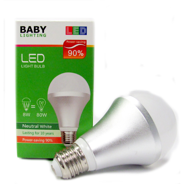 LED Light Bulb 8W Cool White 4200K E27