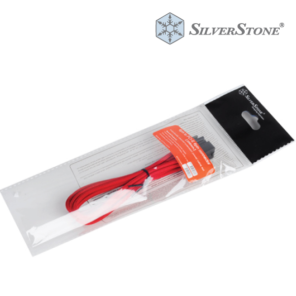 Silverstone PP07-IDE6R PCIE 6 pin to PCIE 6pin 250mm - Red (SST-PP07-IDE6R)