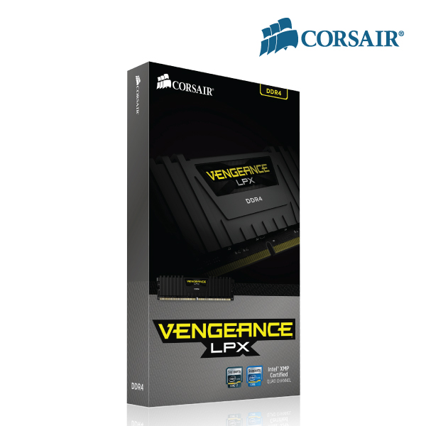 Corsair 16GB (4x4GB) CMK16GX4M4A2400C14 DDR4 2400MHz Vengeance LPX