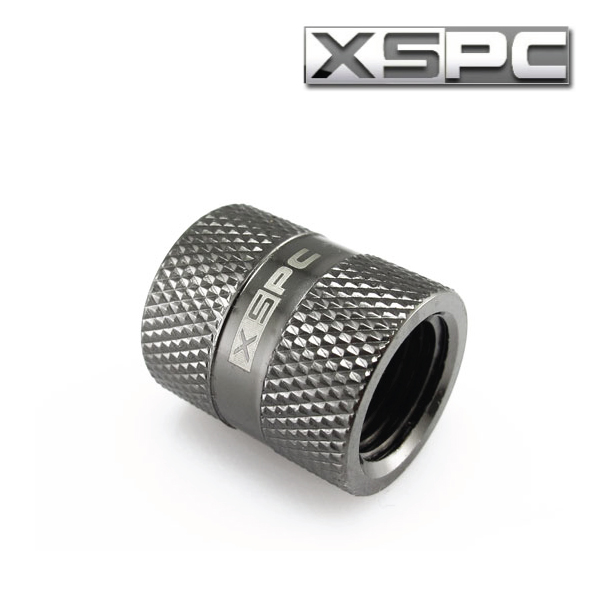 XSPC G1/4 F-F Rotary Fitting (Black Chrome)