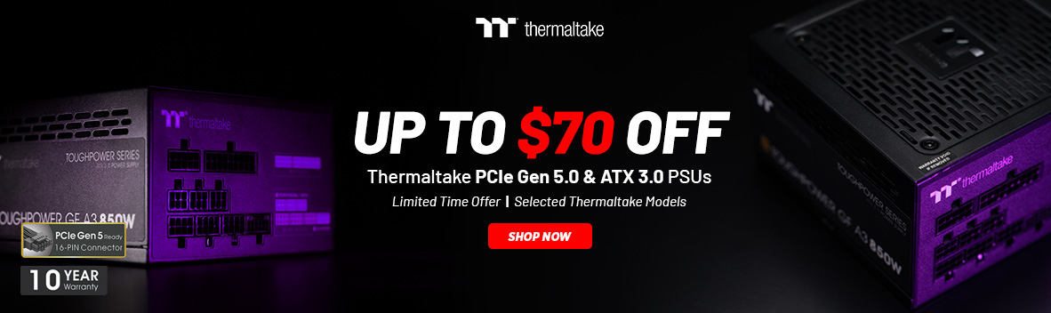 Lightning Speeds Ahead: Thermaltake ATX 3.0 & PCIe 5.0 PSU Deals