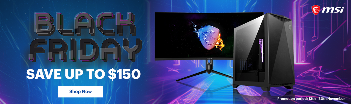 Save Up to $150 on MSI Gaming Monitor & Gaming Gear Black Friday Sale P