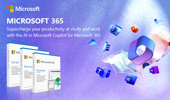 MICROSOFT 365: Supercharge your productivity at study and workwith the Al in Microsoft Copilot for Microsoft 365