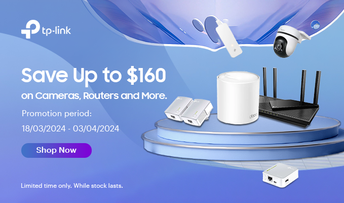 TP-Link Easter Sale - Save Up to $160 on cameras, Routers and More.
