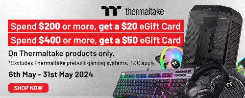 Receive Up to $50 Cash Back when You Purchase Thermaltake Products for over $200
