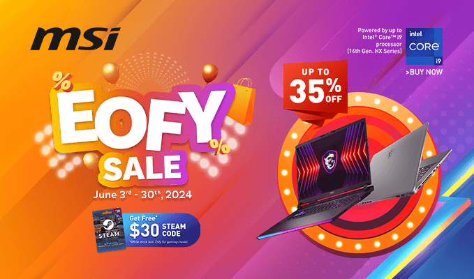 MSI Laptop EOFY Sale - UP TO 35% OFF!