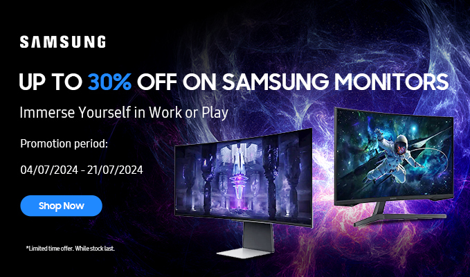 Save Up to 30% Off on Samsung Monitors