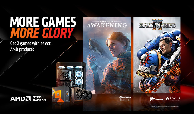 Get 2 games when you buy AMD products