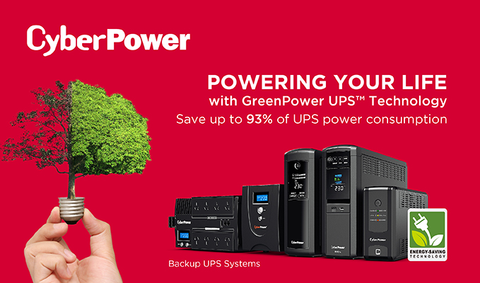 Powering Your Life with CyberPower UPS Technology | Save Up to 93% of UPS Power Consumption