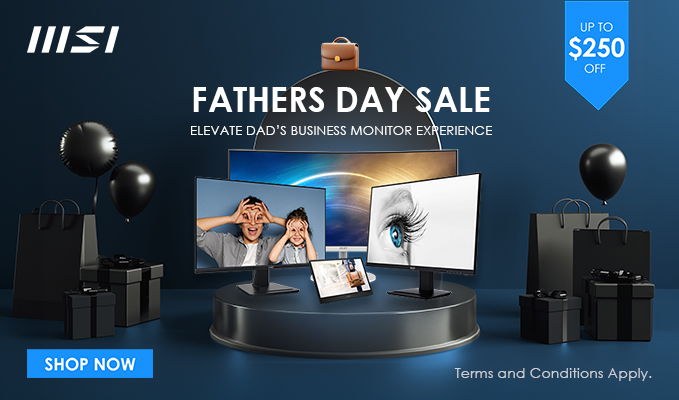 MSI PRO Monitors Father's Day Sale