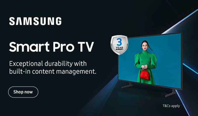 Samsung Smart Pro TV | Exceptional Durability with Built-in Content Management