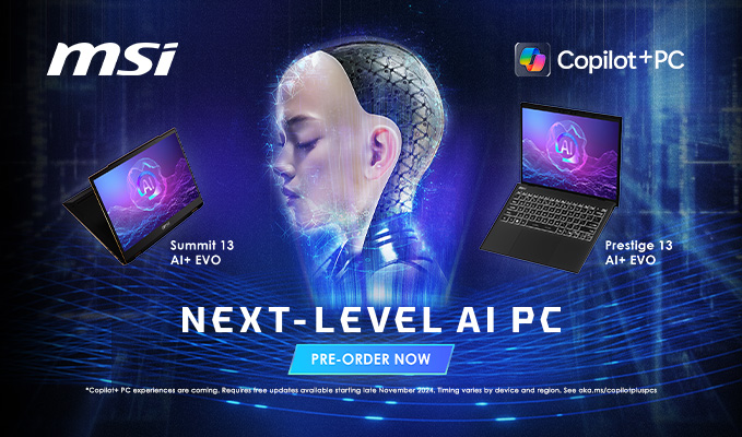 Discover MSI New AI Laptops Today!