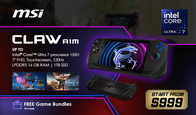 Purchase MSI CLAW, GET STAR WARS OUTLAWS & SKULL AND BONES FOR FREE!