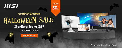 MSI Business Monitor Halloween Sale - Up to 50% Off!