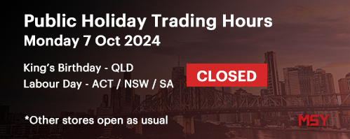 MSY - Public Holiday Trading Hours on 7 Oct 2024