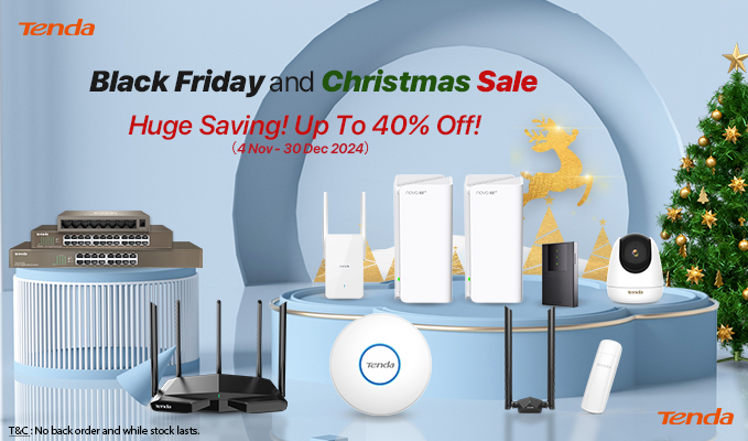 Tenda Black Friday and Christmas Sale | Huge Saving! Up To 40% Off!