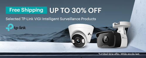 Get Free Freight on TP-Link VIGI Intelligent Surveillance Products