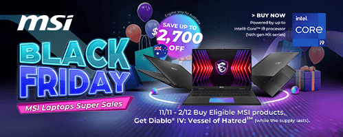 MSI Laptop Black Friday Sale