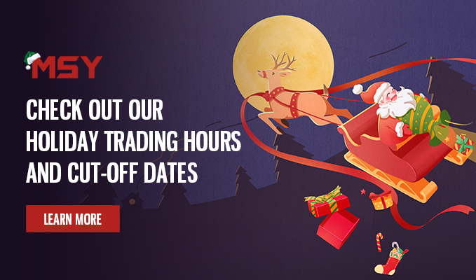 MSY Christmas Trading Hours and Cut-off Dates