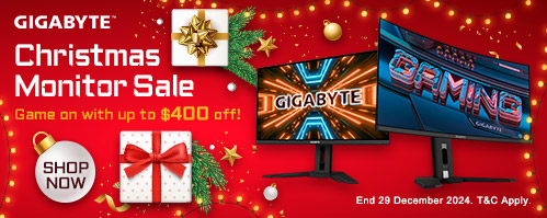 GIGABYTE Monitor Xmas Sale - Save Up to $400