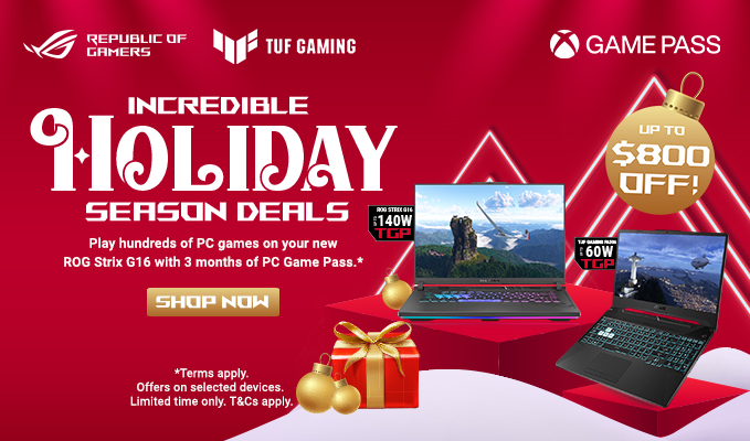 Asus Gaming Notebook Holiday Season Deals | Up to $800 Off!