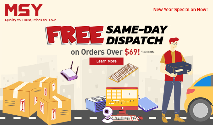 Free Same-Day Dispatch on Orders Overs $69