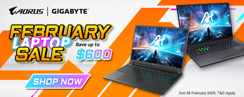 GIGABYTE Laptop February Promotion - Save Up to $600