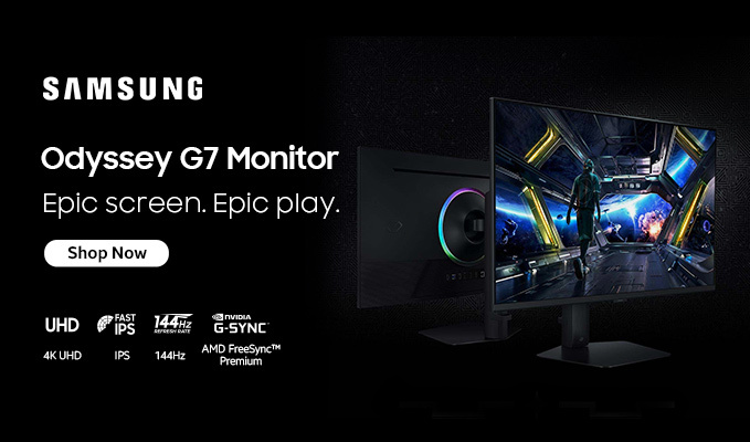 Samsung Odyssey G7 Gaming Monitors | Epic visuals in vivid detail