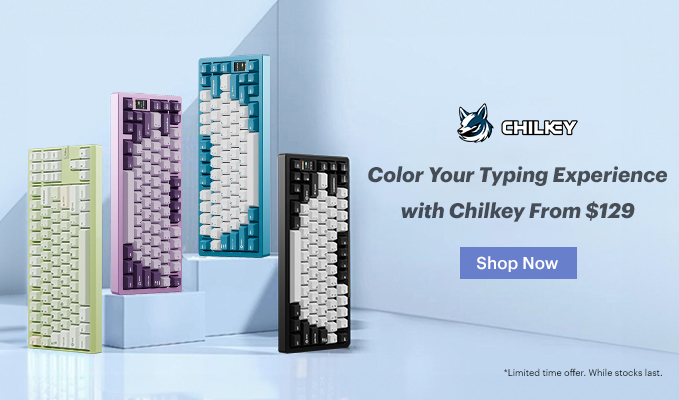 Color Your Typing Experience with Chilkey From $129