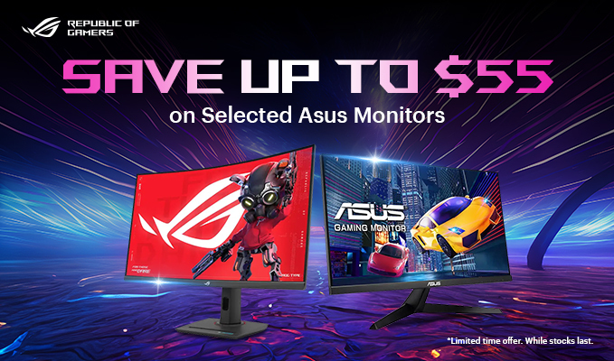 Save Up to $55 on Asus Monitors