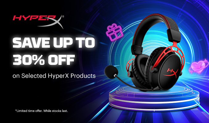 Save Up to 30% on Selected HyperX Products