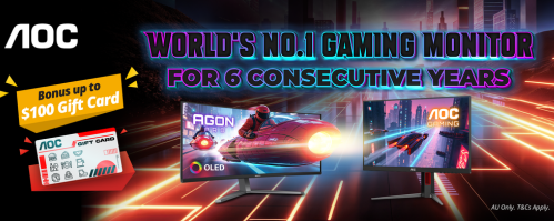 Receive a Bonus eGift Card with the Purchase of Eligible AOC Monitors