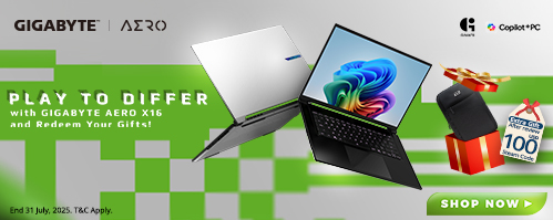 Play to Differ with GIGABYTE AERO X16 and Redeem Your Gifts!