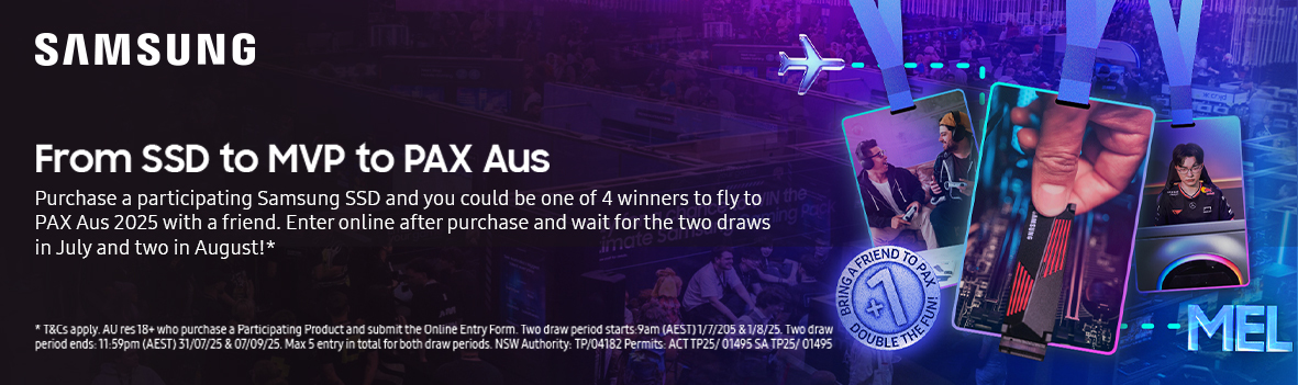 WIN A TRIP TO PAX SAMSUNG SSD COMPETITION