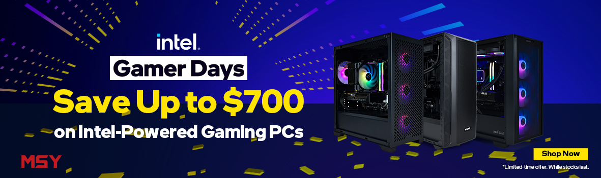 Save Up to $700 on Intel-Powered Gaming PCs This Intel Gamer Days