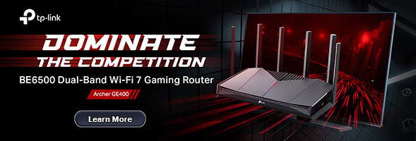 DOMINATE THE COMPETITION with BE6500 Dual Band Wi-Fi 7 Gaming Router