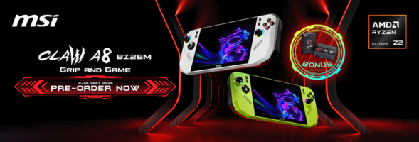 Receive a BONUS Claw Grip Caps Pack with the pre order purchase of the Claw A8 BZ2EM