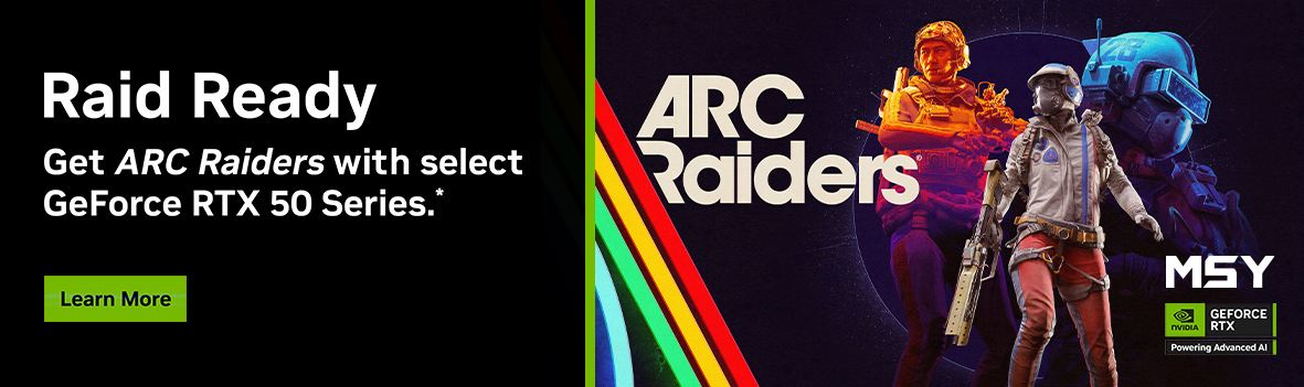 Get ARC Raiders Deluxe Edition plus Astro Cosmetic Pack with select GeForce RTX 50 Series