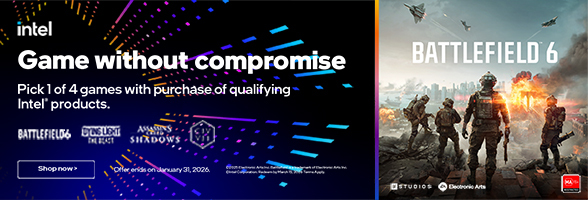 Pick 1 of 4 games with purchase of qualifying Intel® products.