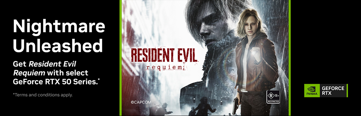 Get Resident Evil Requiem with select GeForce RTX 50 Series