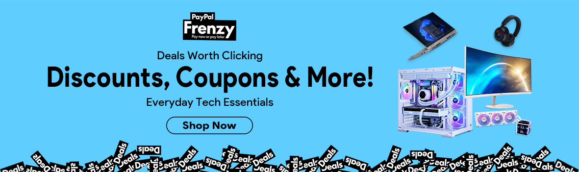 PayPal Frenzy Sale | Pay Now or Later with PayPal