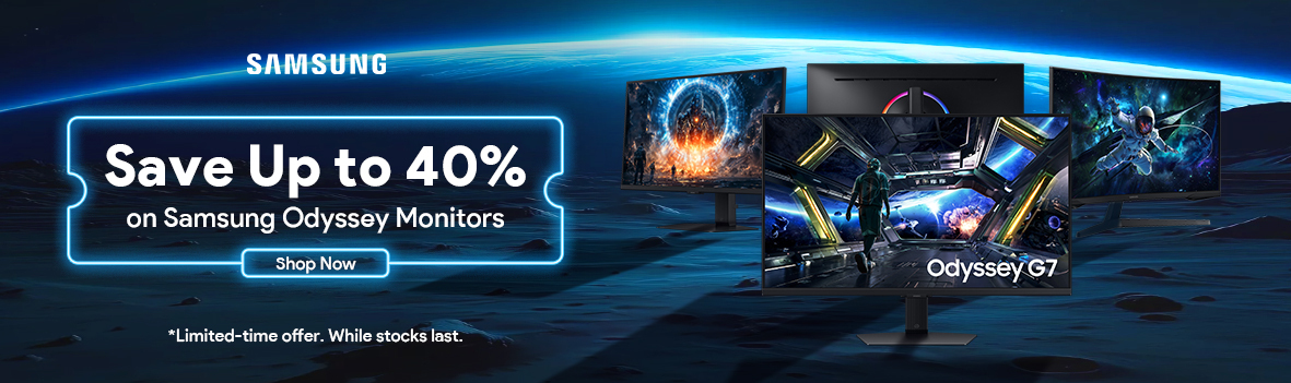 Level Up Your Play with Up to 40% Off Samsung Odyssey Monitors
