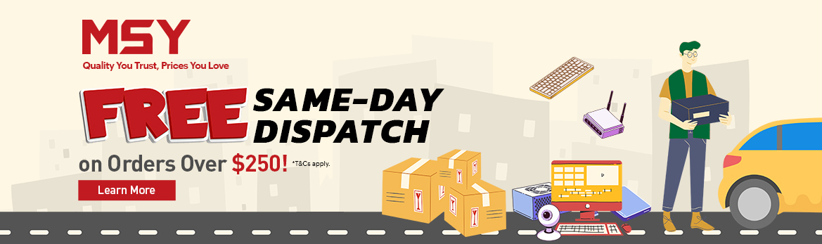 Free Same-Day Dispatch on Orders Overs $250 with 2+ Items
